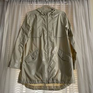 BLANK NYC white rain jacket